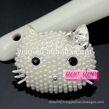custom making lovely fashion animal pearl brooch